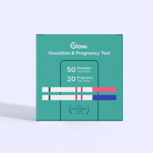 Glow’s pregnancy and ovulation test strips bundle package